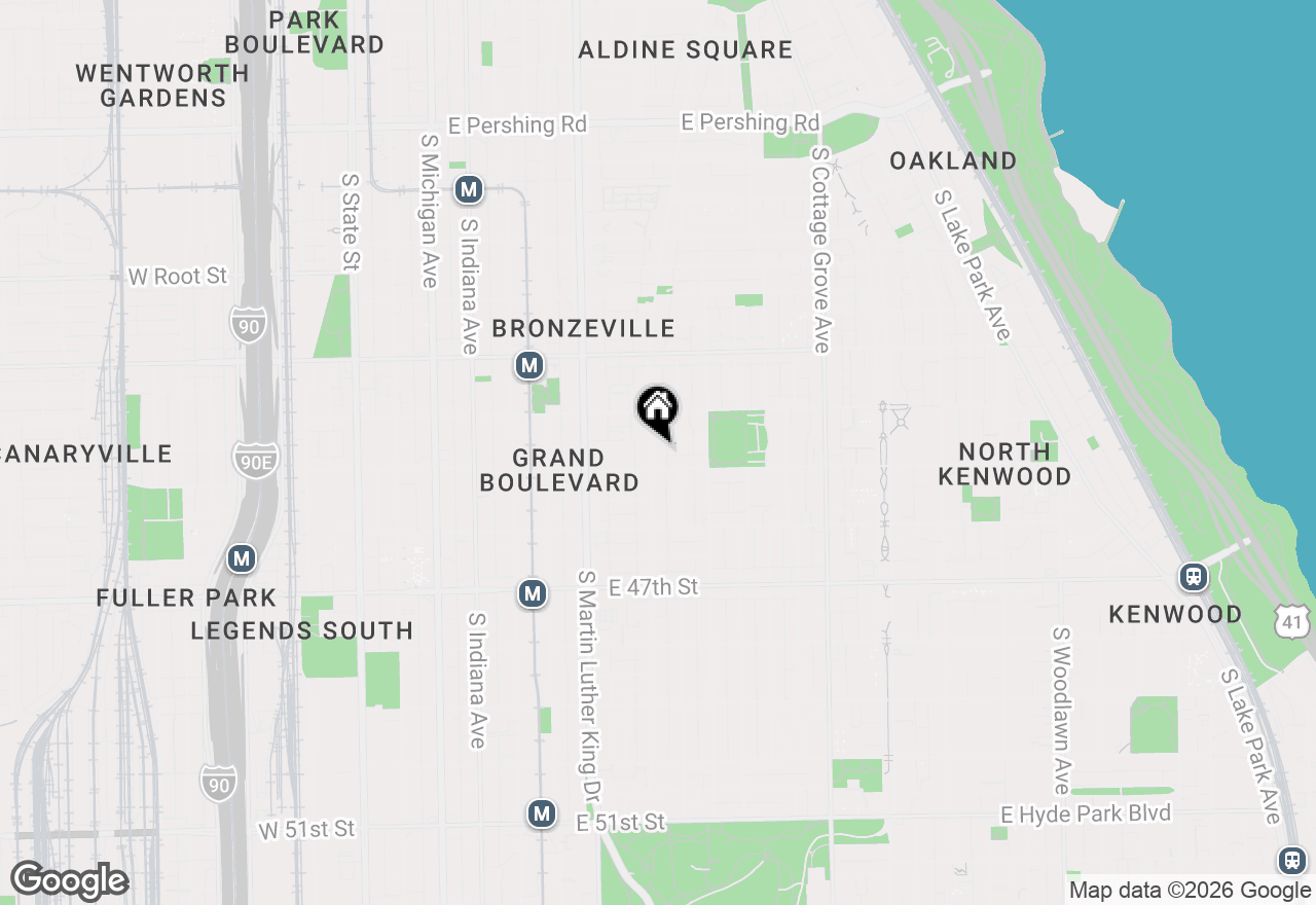 Map of 4443 S Vincennes Avenue #3, Chicago, IL 60653