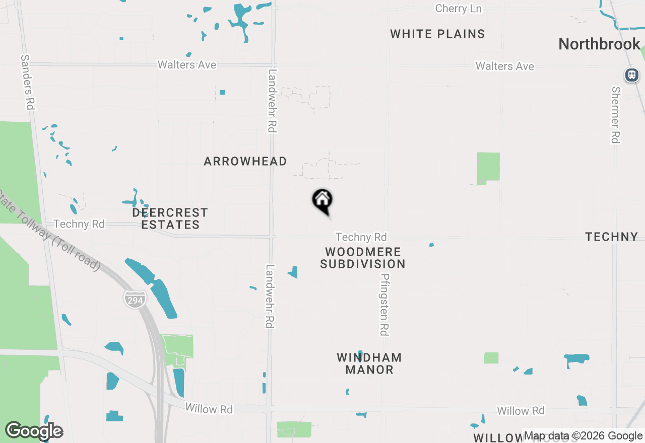Map of 1939 Clover Road, Northbrook, IL 60062