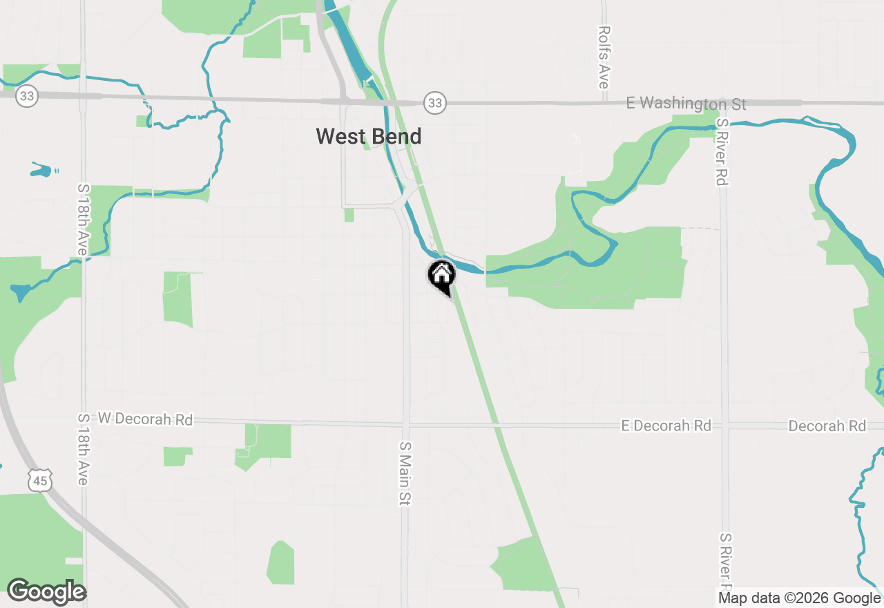 Map of 518 2nd Ave #518A, West Bend, WI 53095