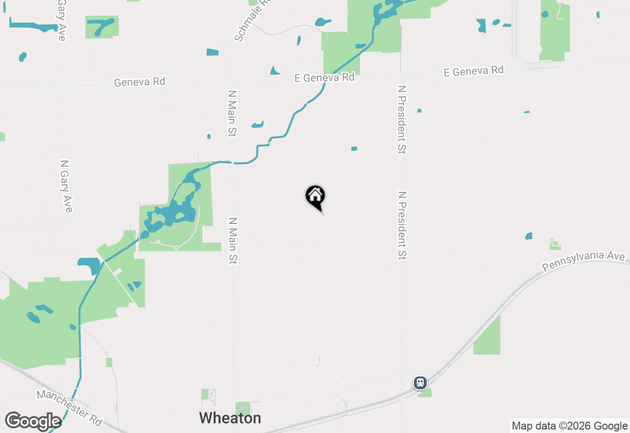 Map of 425 Wakeman Avenue, Wheaton, IL 60187