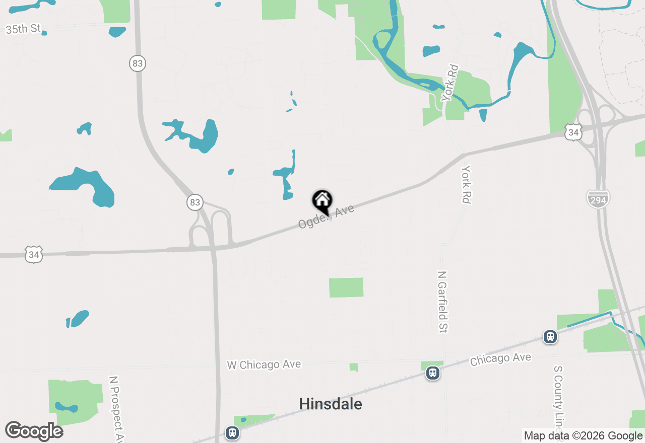 Map of 501 Wedgewood Court, Hinsdale, IL 60521