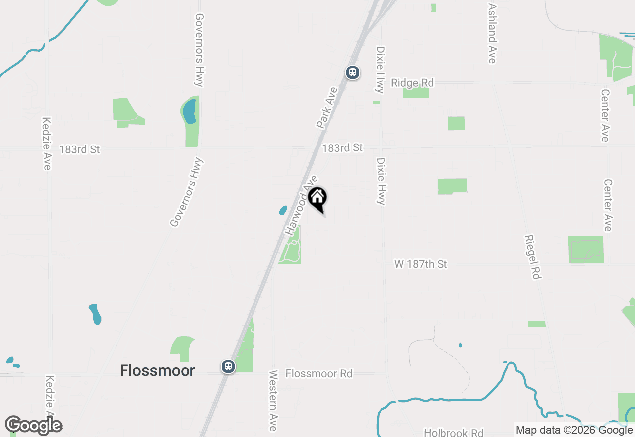 Map of 18537 Palmer Avenue, Homewood, IL 60430