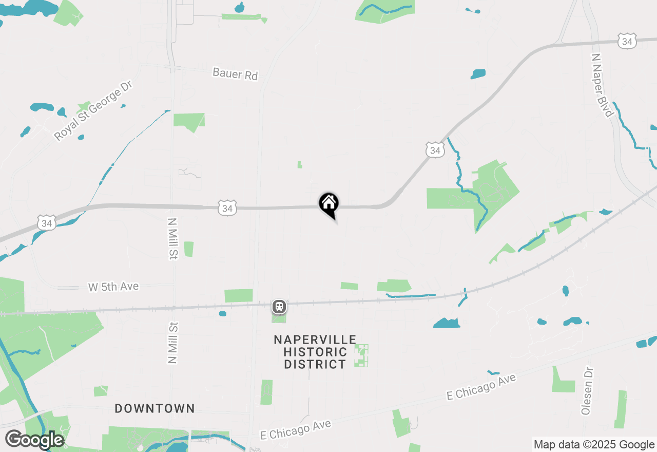 Map of 837 N Loomis Street, Naperville, IL 60563