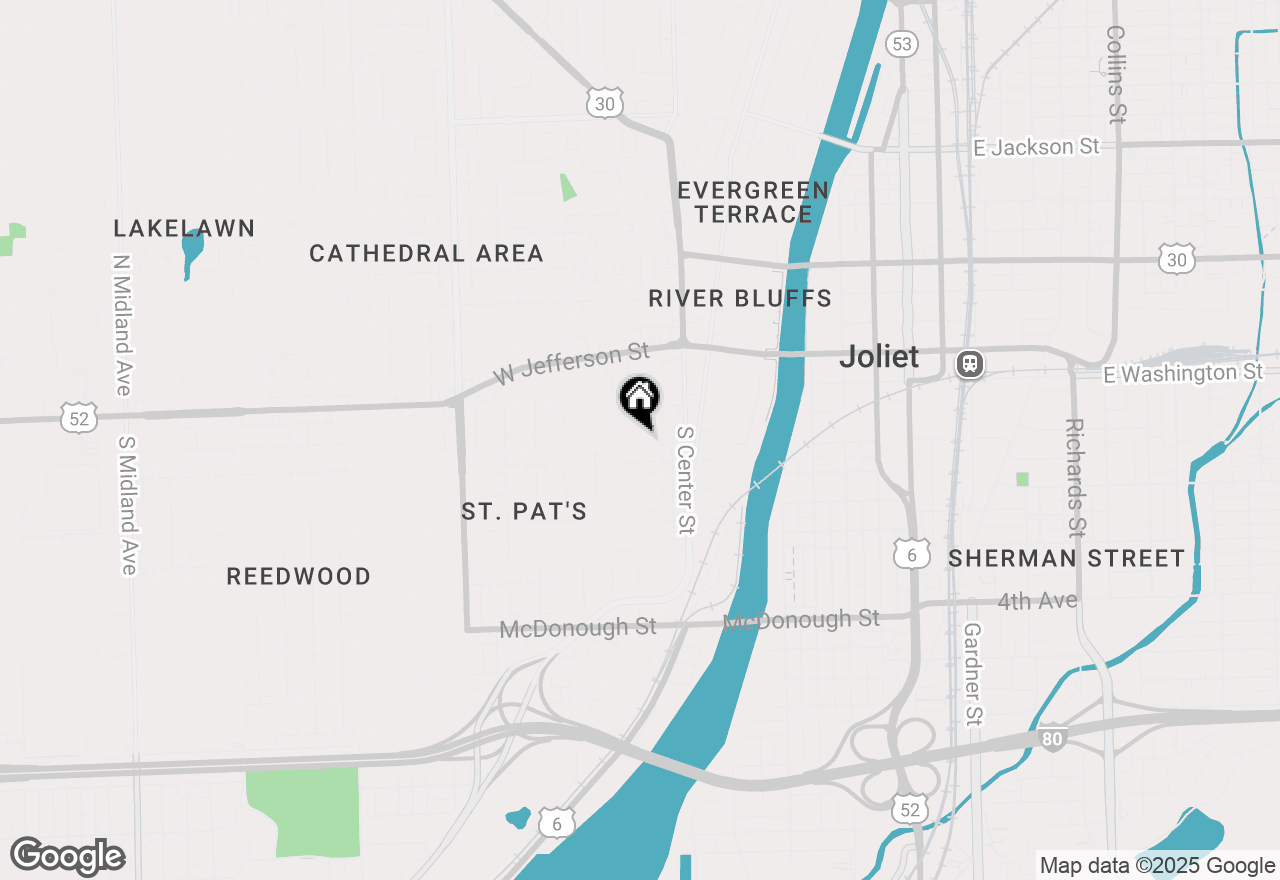 Map of 25 S Cagwin Avenue, Joliet, IL 60436