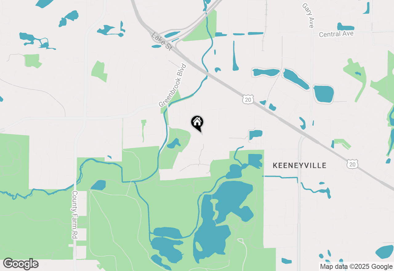 Map of 1301 Hialeah Lane, Hanover Park, IL 60133