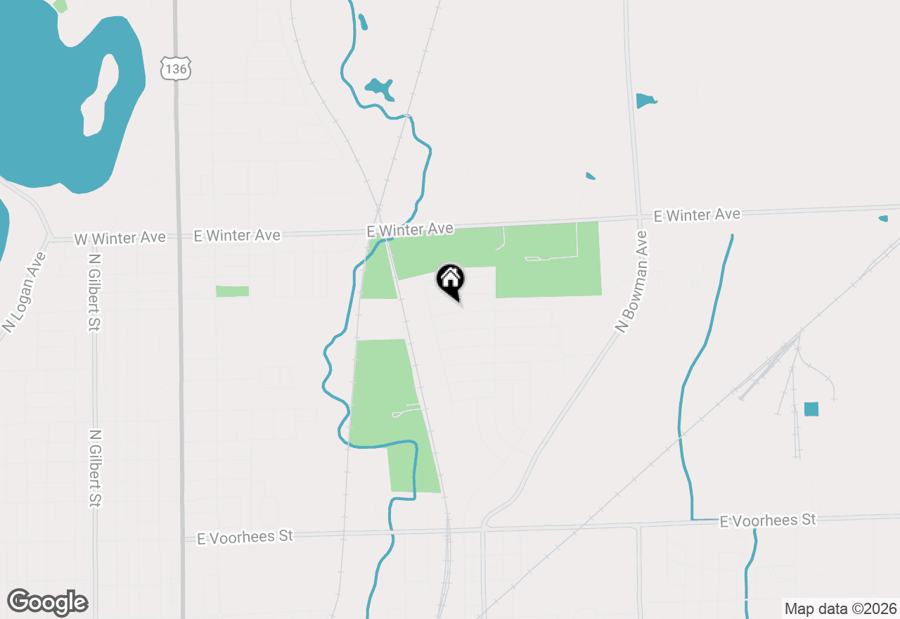 Map of 909 Sunset Ridge, Danville, IL 61832