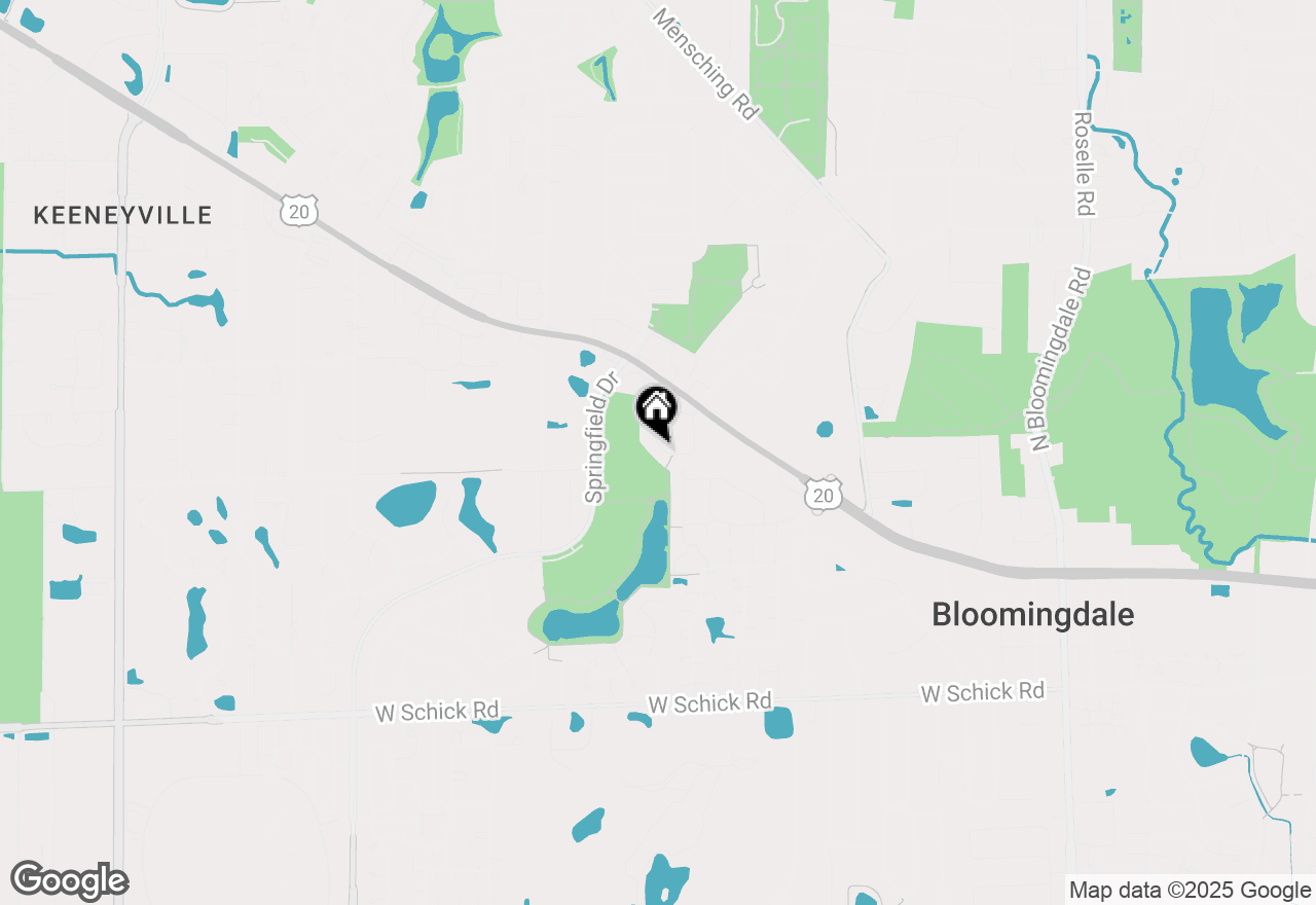 Map of 245 Westminster Drive, Bloomingdale, IL 60108