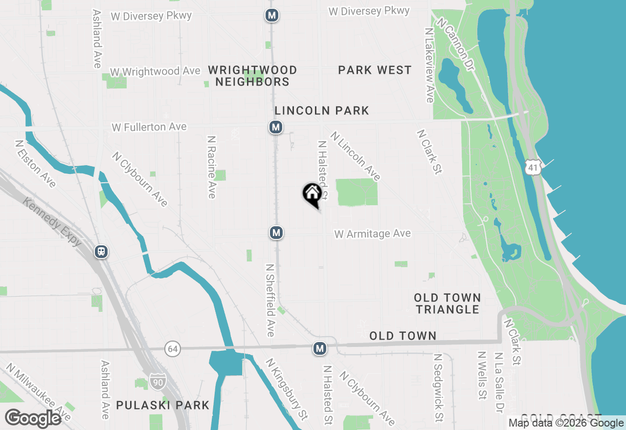 Map of 2045 N Dayton Street #1, Chicago, IL 60614