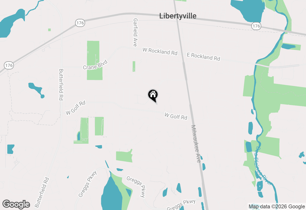 Map of (Address confidential), Libertyville, Illinois 60048