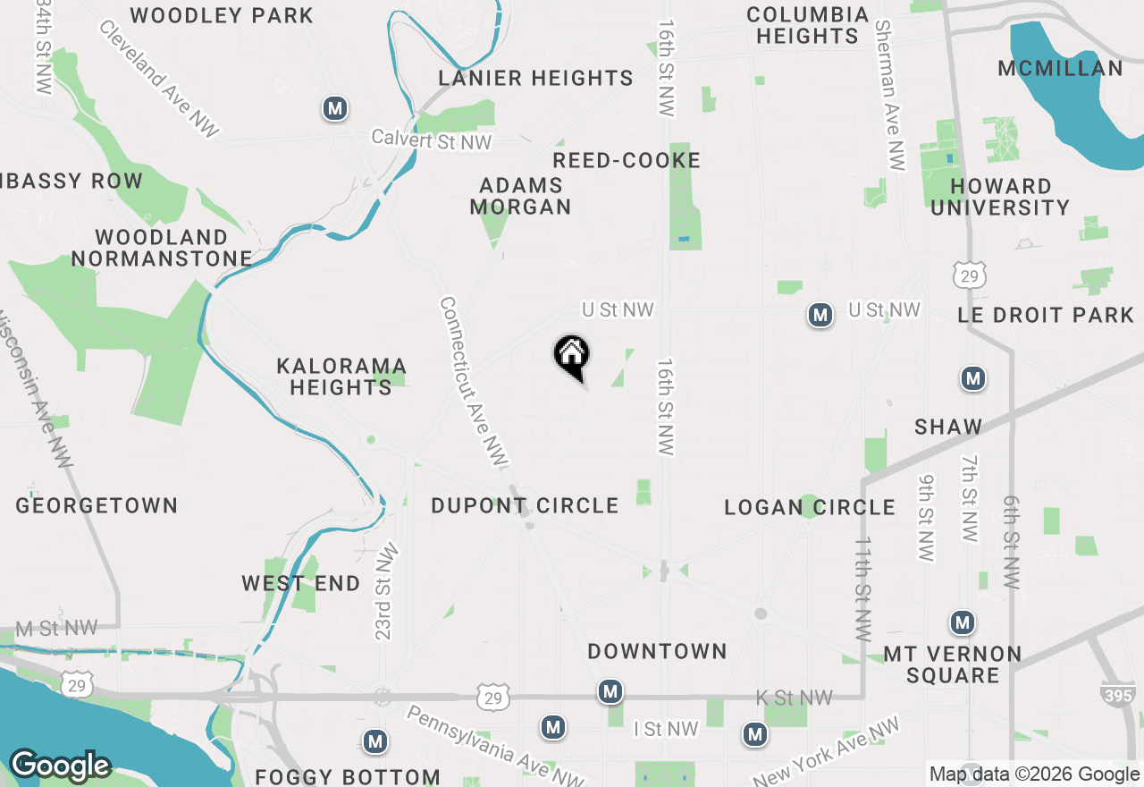 Map of 1748 S Street Nw #1, Washington, DC 20009