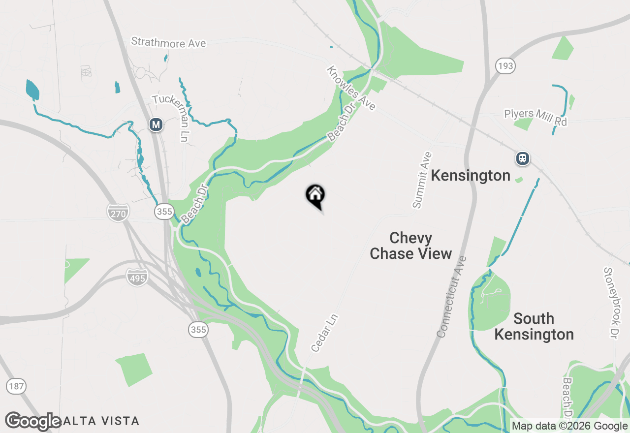 Map of 4506 Everett Street, Kensington, MD 20895