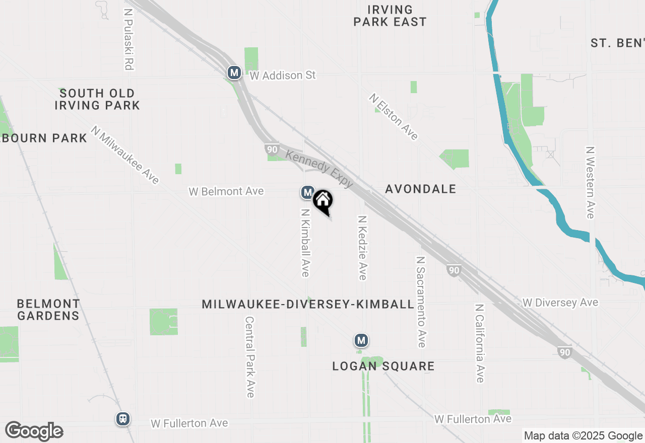 Map of 3053 N Christiana Avenue, Chicago, IL 60618