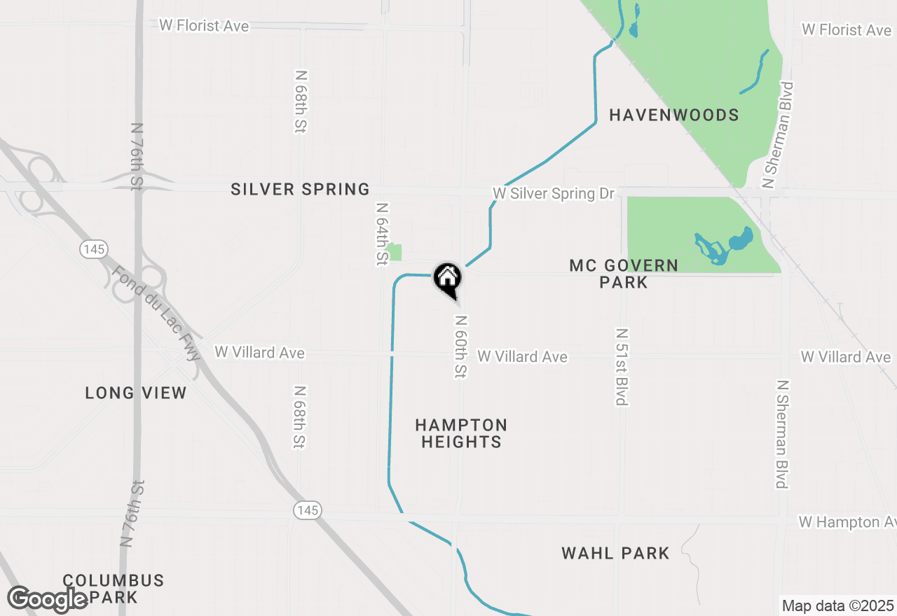 Map of 5312 N 61st St, Milwaukee, WI 53218