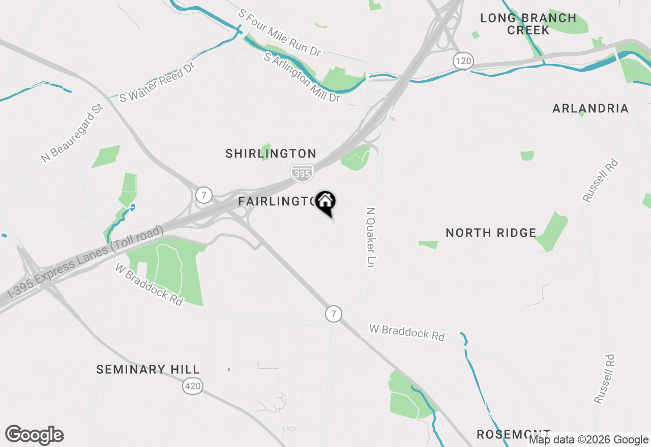 Map of 4412 34th Street S, Arlington, VA 22206