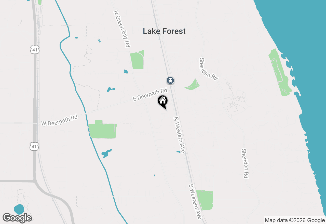 Map of 485 Oakwood Avenue #D-2, Lake Forest, IL 60045