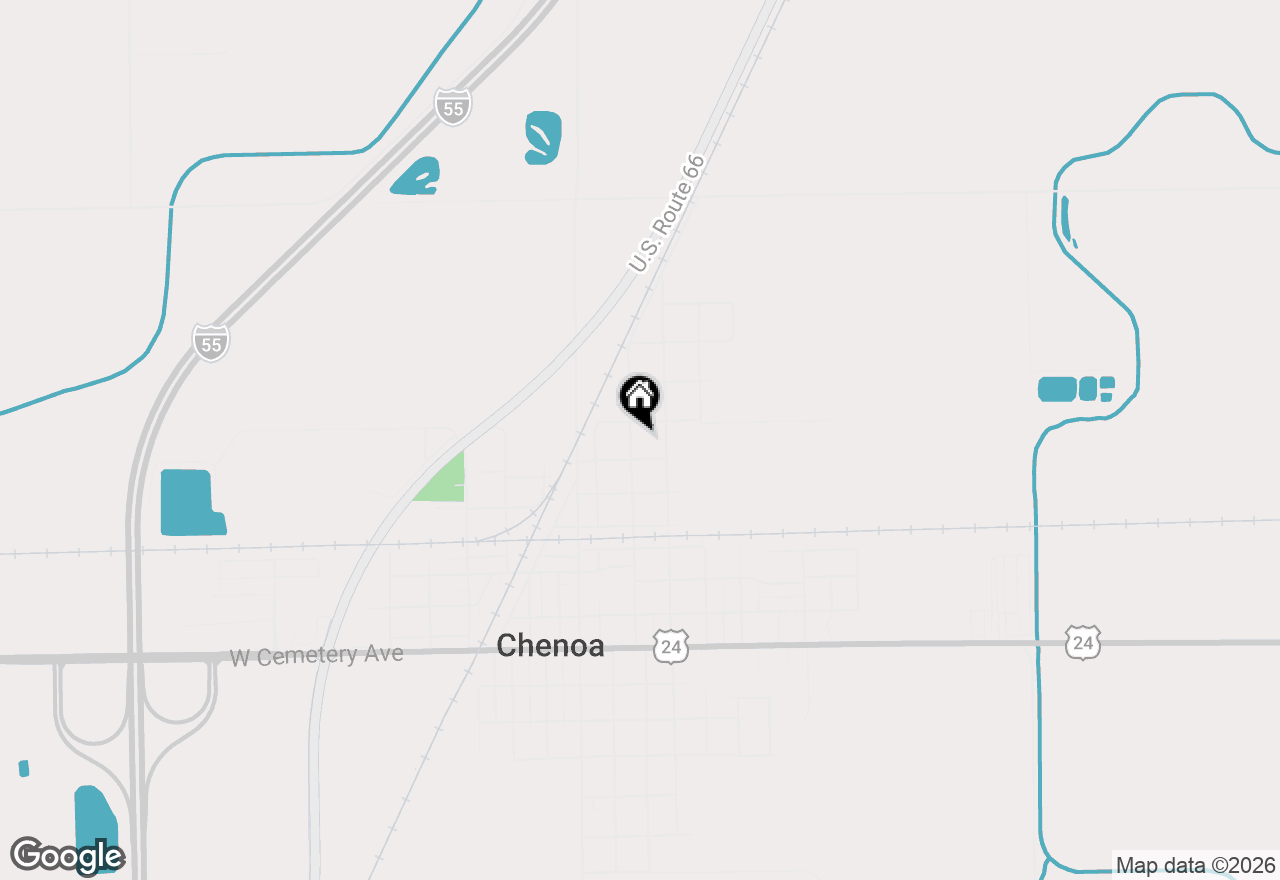 Map of 314 N 2nd Avenue, Chenoa, IL 61726
