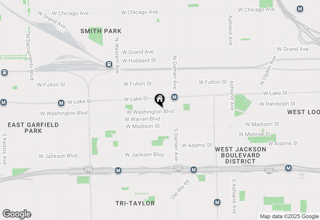 Map of 2104 W Washington Boulevard, Chicago, IL 60612