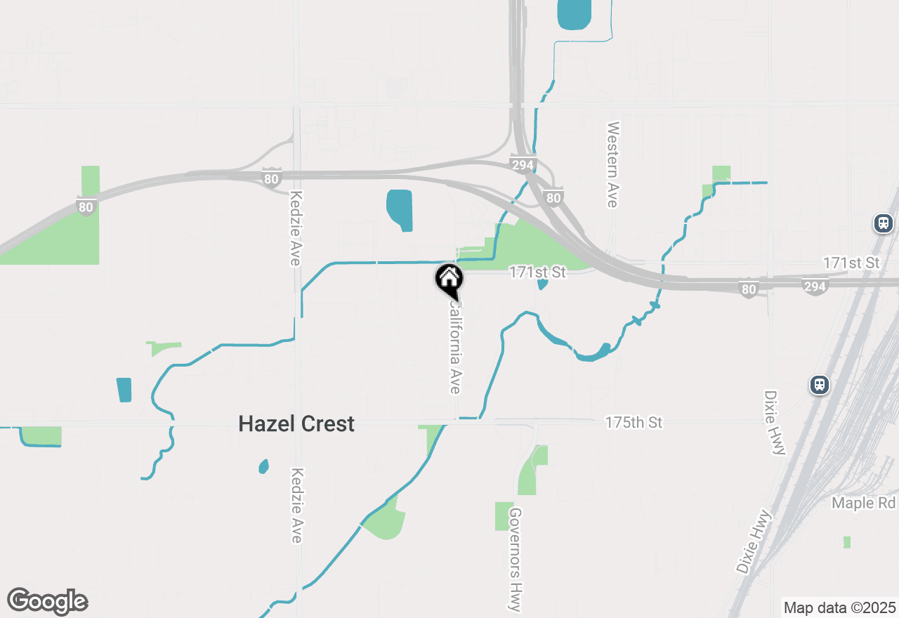 Map of 2803 172nd Street, Hazel Crest, IL 60429