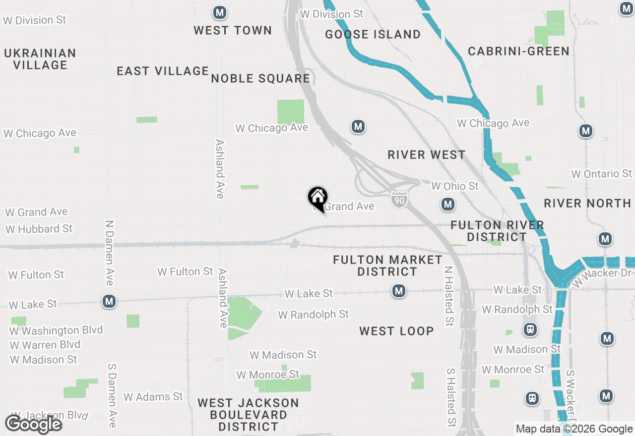 Map of 449 N Elizabeth Street #2S, Chicago, IL 60642