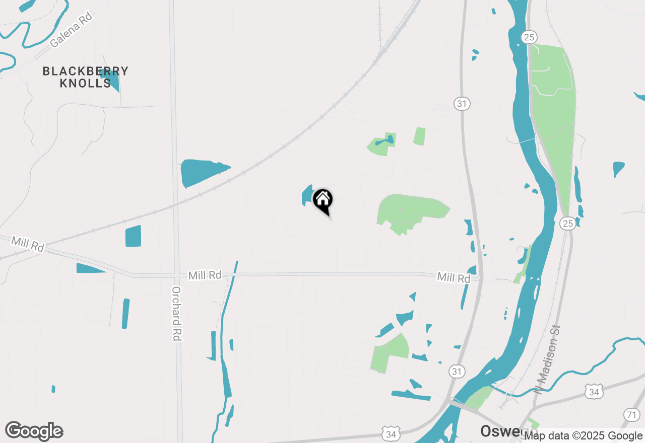 Map of 409 Fawn Drive, Oswego, IL 60543