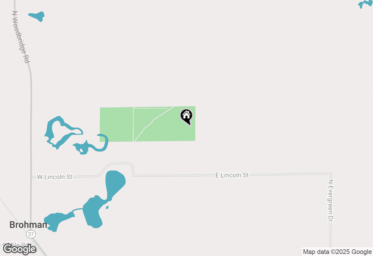 Map of  N 0 N Centerline Rd Road, Brohman, MI 49312