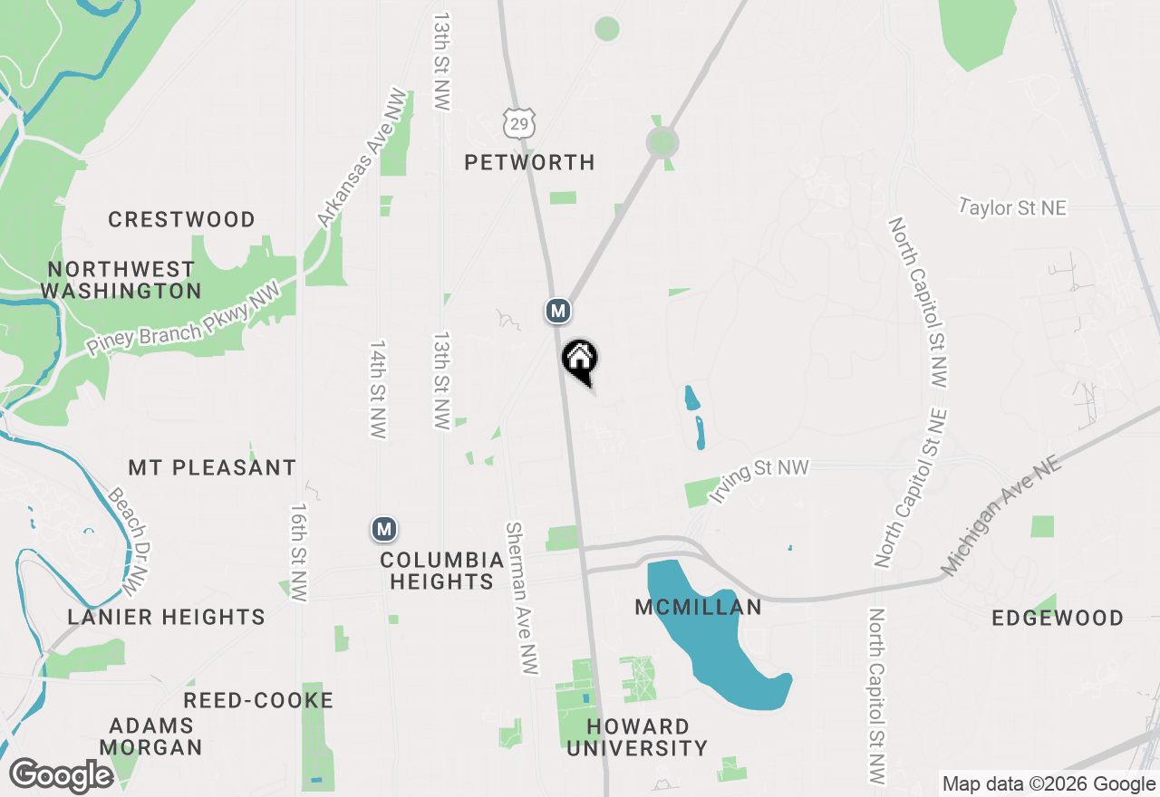 Map of 646 Newton Place Nw #201, Washington, DC 20010