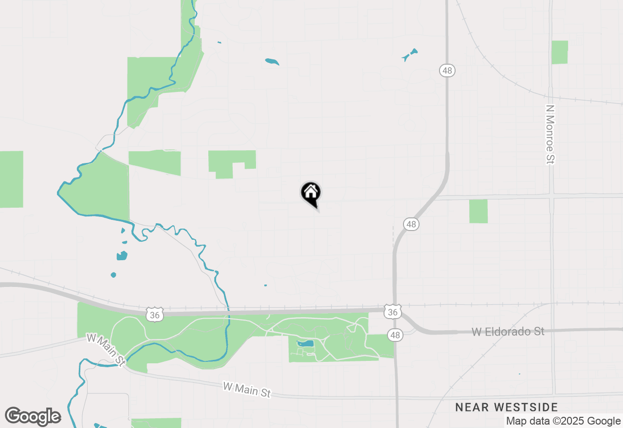 Map of 1201 N Dennis Avenue, Decatur, IL 62522