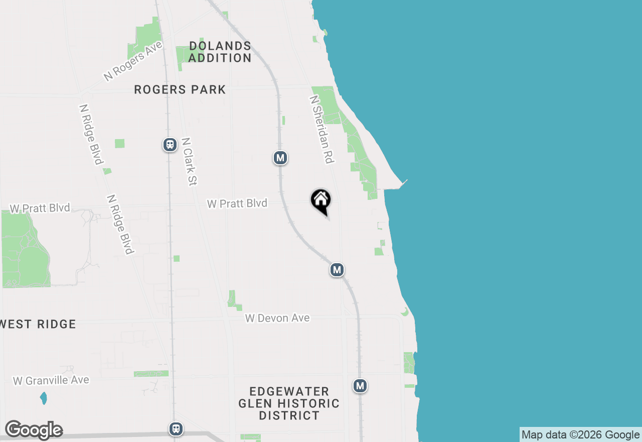 Map of 1241 W Columbia Avenue #1, Chicago, IL 60626