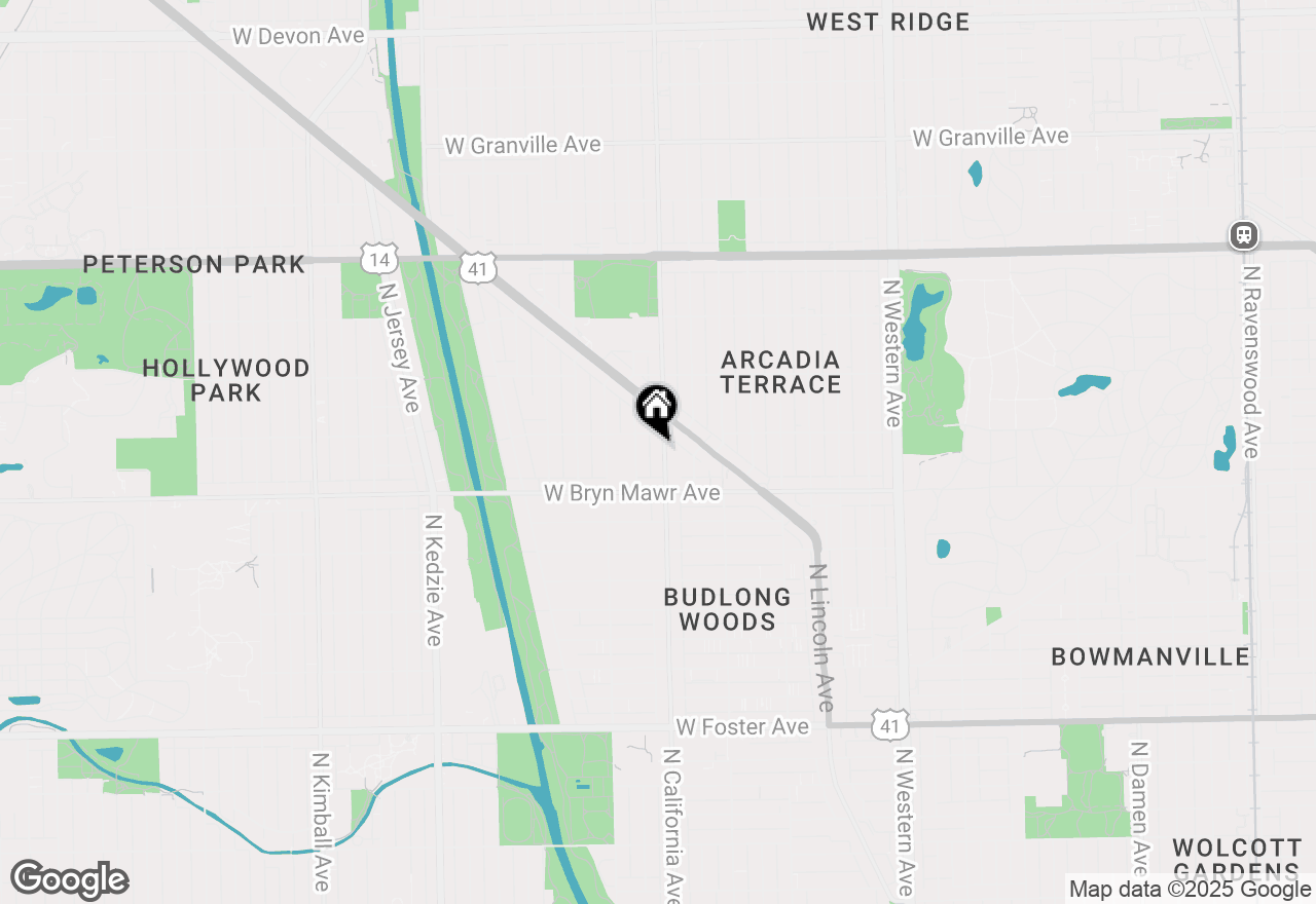 Map of 5644 N California Avenue #2S, Chicago, IL 60659