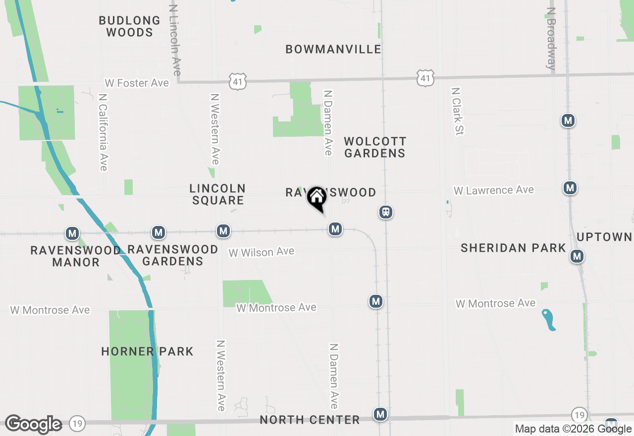 Map of 2026 W Leland Avenue, Chicago, IL 60625
