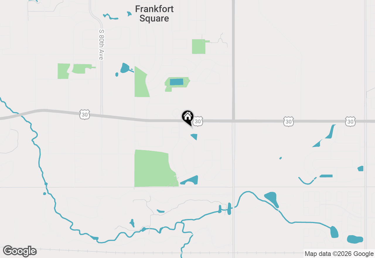 Map of 7468 E Plank Trail Court, Frankfort, IL 60423