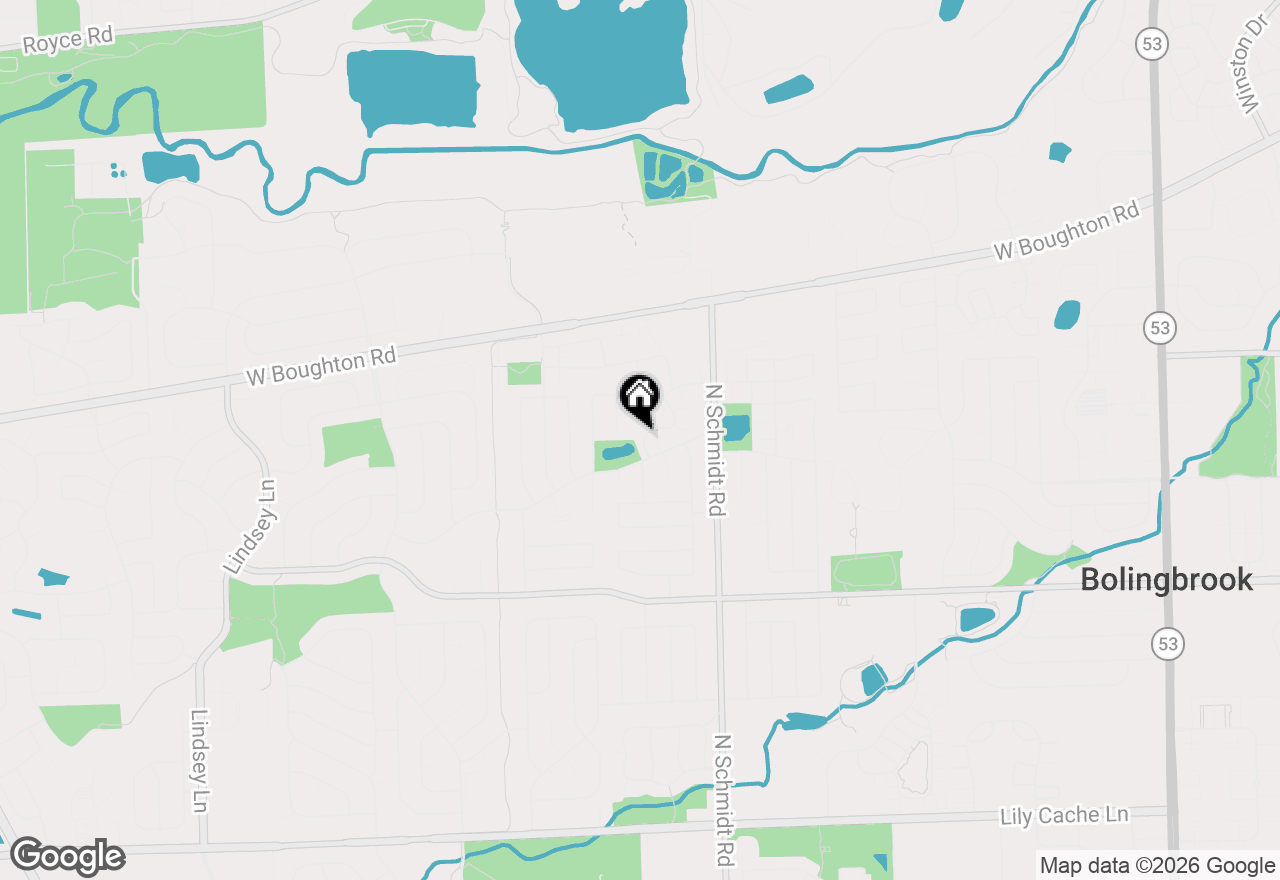 Map of 224 Foxhead Court #B, Bolingbrook, IL 60440