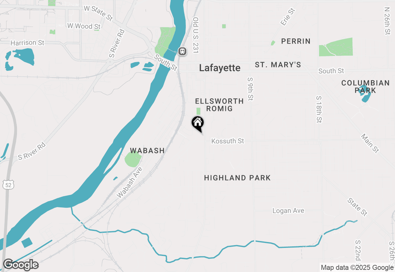 Map of 607 S 3rd Street #3, Lafayette, IN 47905