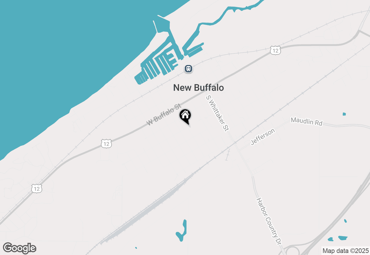 Map of 408 W Indiana Street, New Buffalo, MI 49117