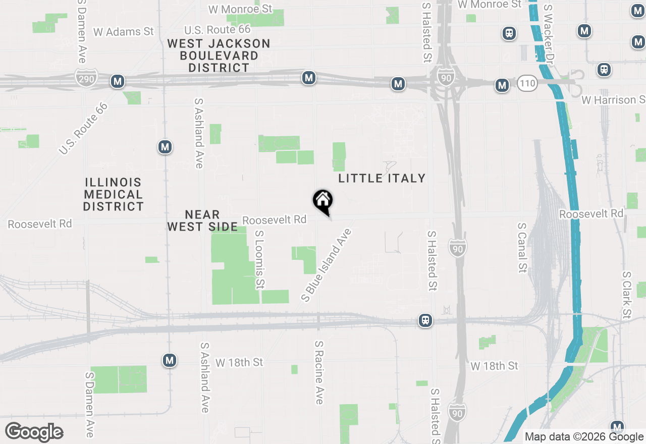 Map of 1155 W Roosevelt Road #506, Chicago, IL 60608