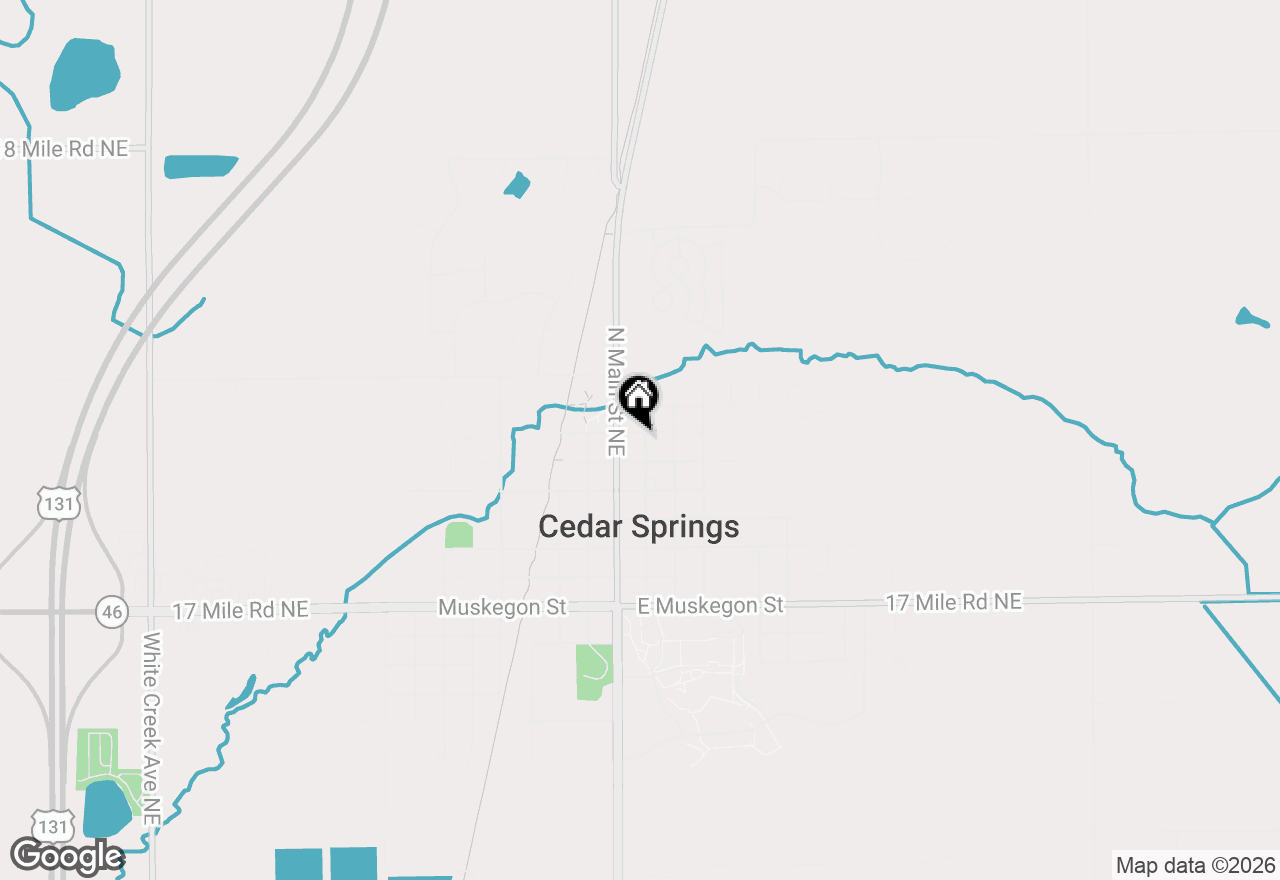 Map of 40 E Maple Street Ne, Cedar Springs, MI 49319