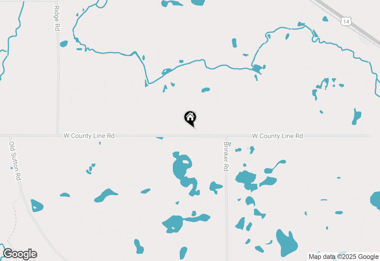 Map of 1 Bellwood Drive, Barrington Hills, IL 60010