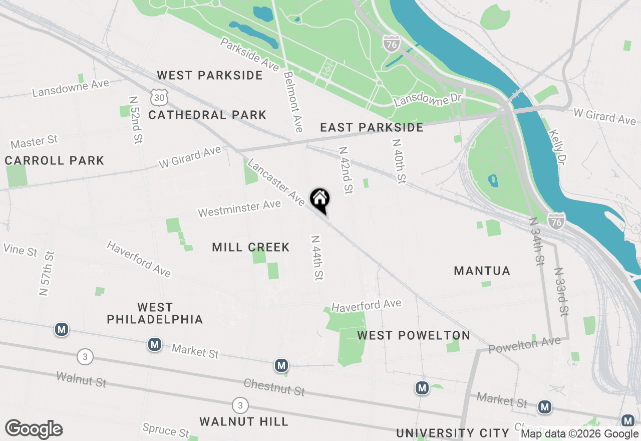 Map of 4324 Lancaster Avenue #204, Philadelphia, PA 19104