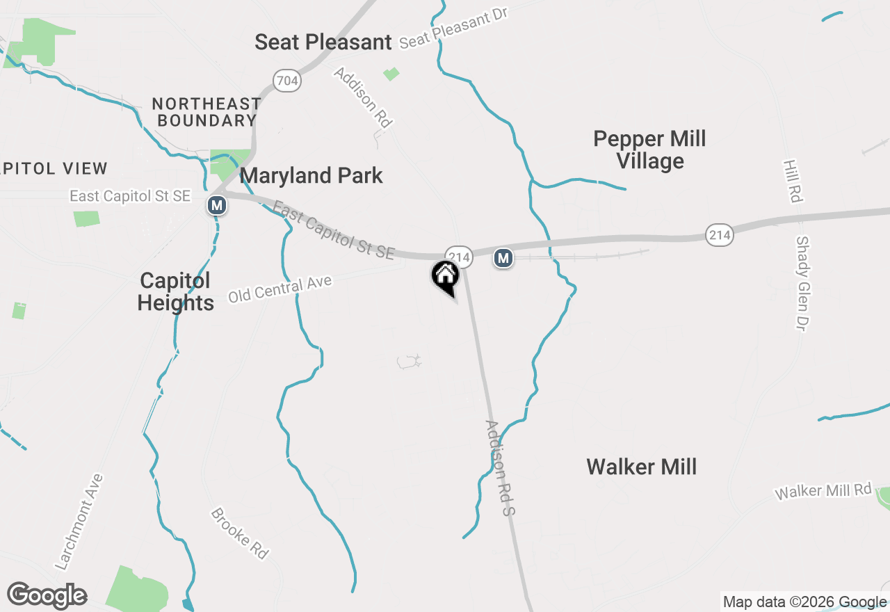 Map of 308 Zelma Avenue, Capitol Heights, MD 20743