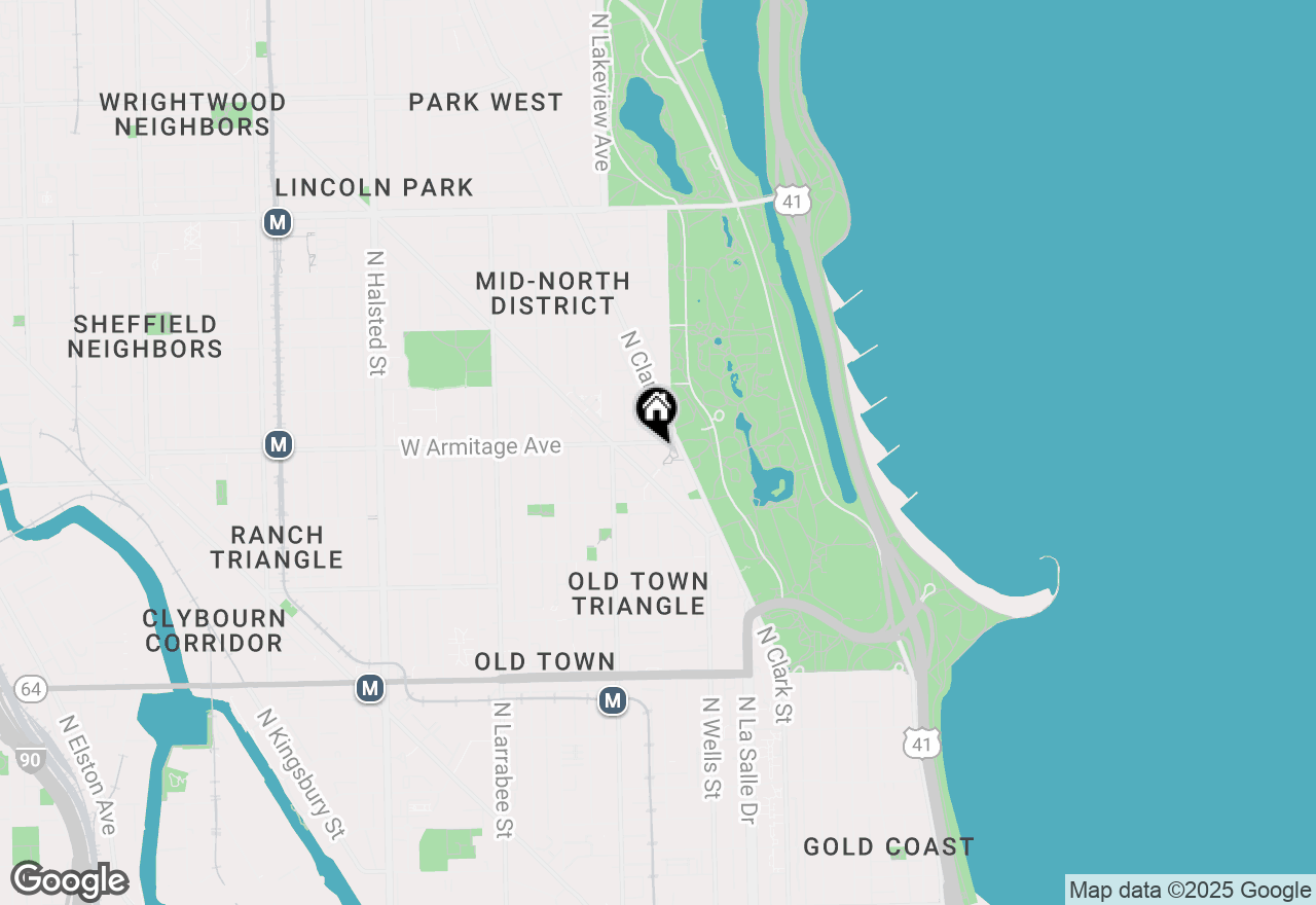 Map of 1960 N Lincoln Park West #3010, Chicago, IL 60614
