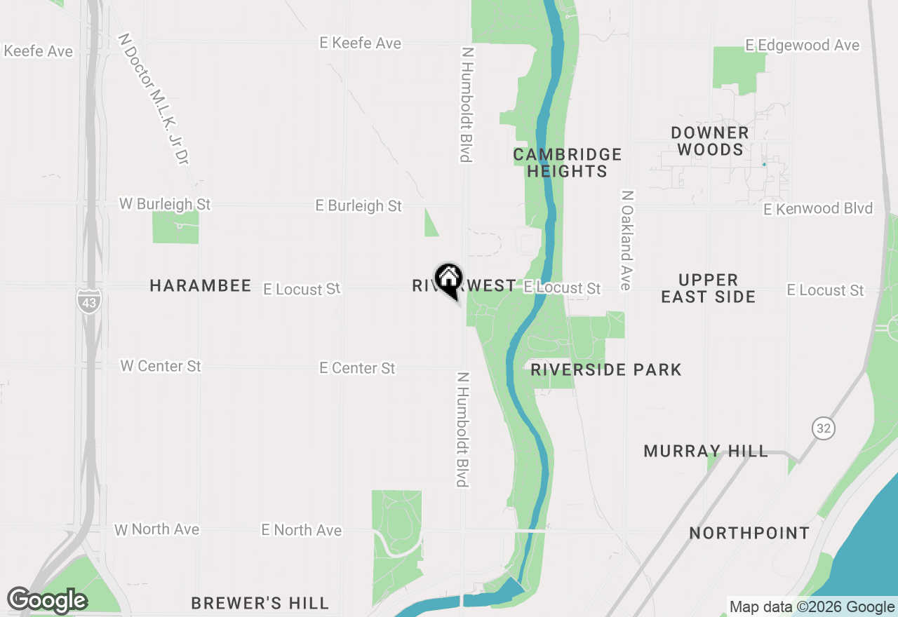 Map of 2838 N Weil St, Milwaukee, WI 53212