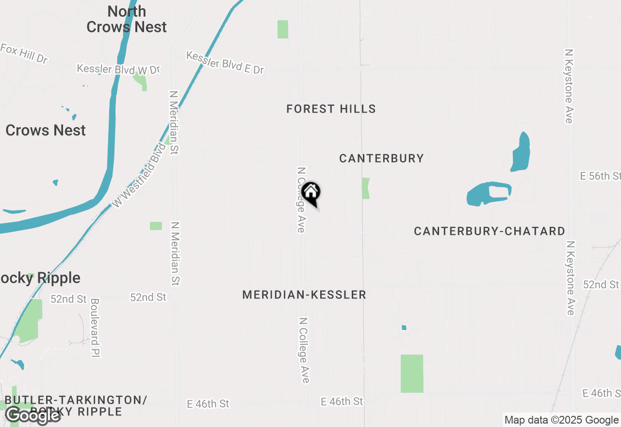 Map of 717 E 55th Street, Indianapolis, IN 46220