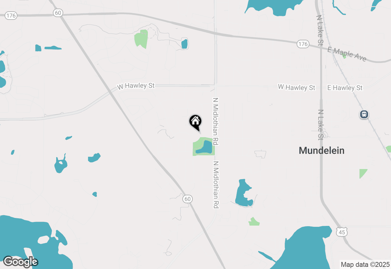 Map of 1297 Spalding Drive, Mundelein, IL 60060