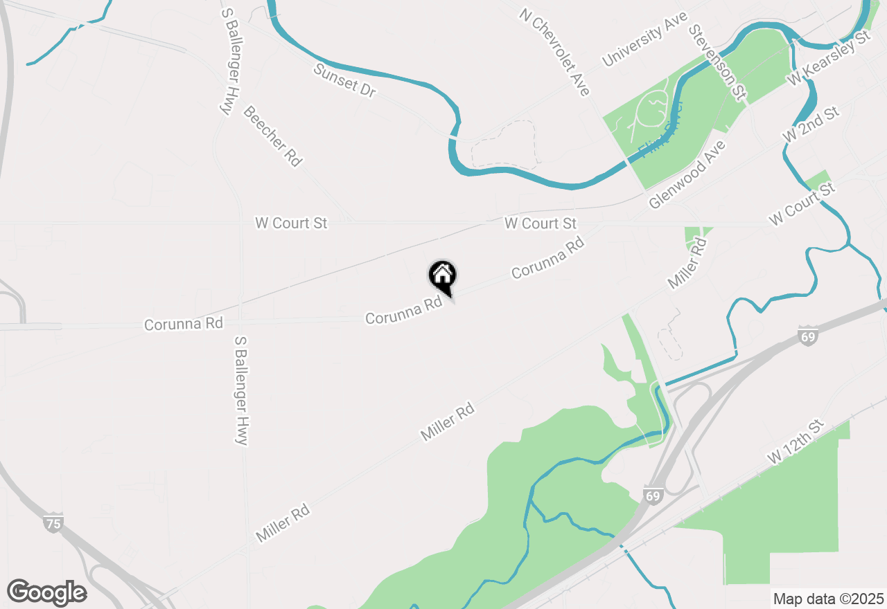 Map of 2549 Corunna Road, Flint, MI 48503