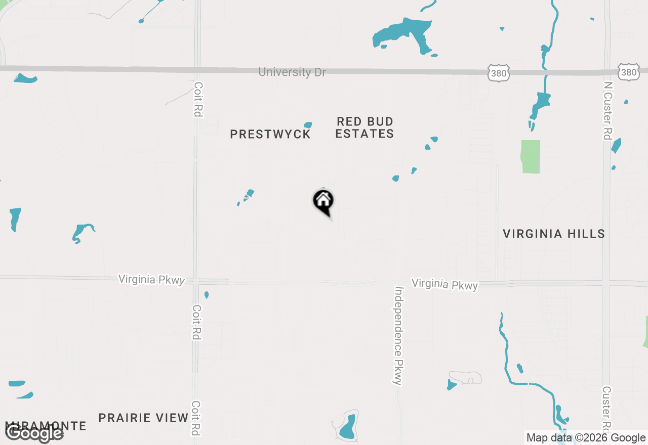 Map of 10305 Georgetown Place, Mckinney, TX 75071