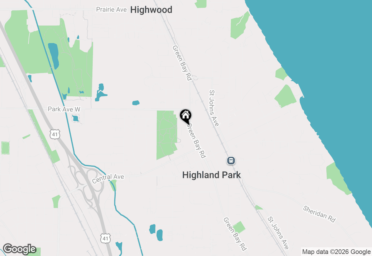 Map of 696 Elm Place #203, Highland Park, IL 60035