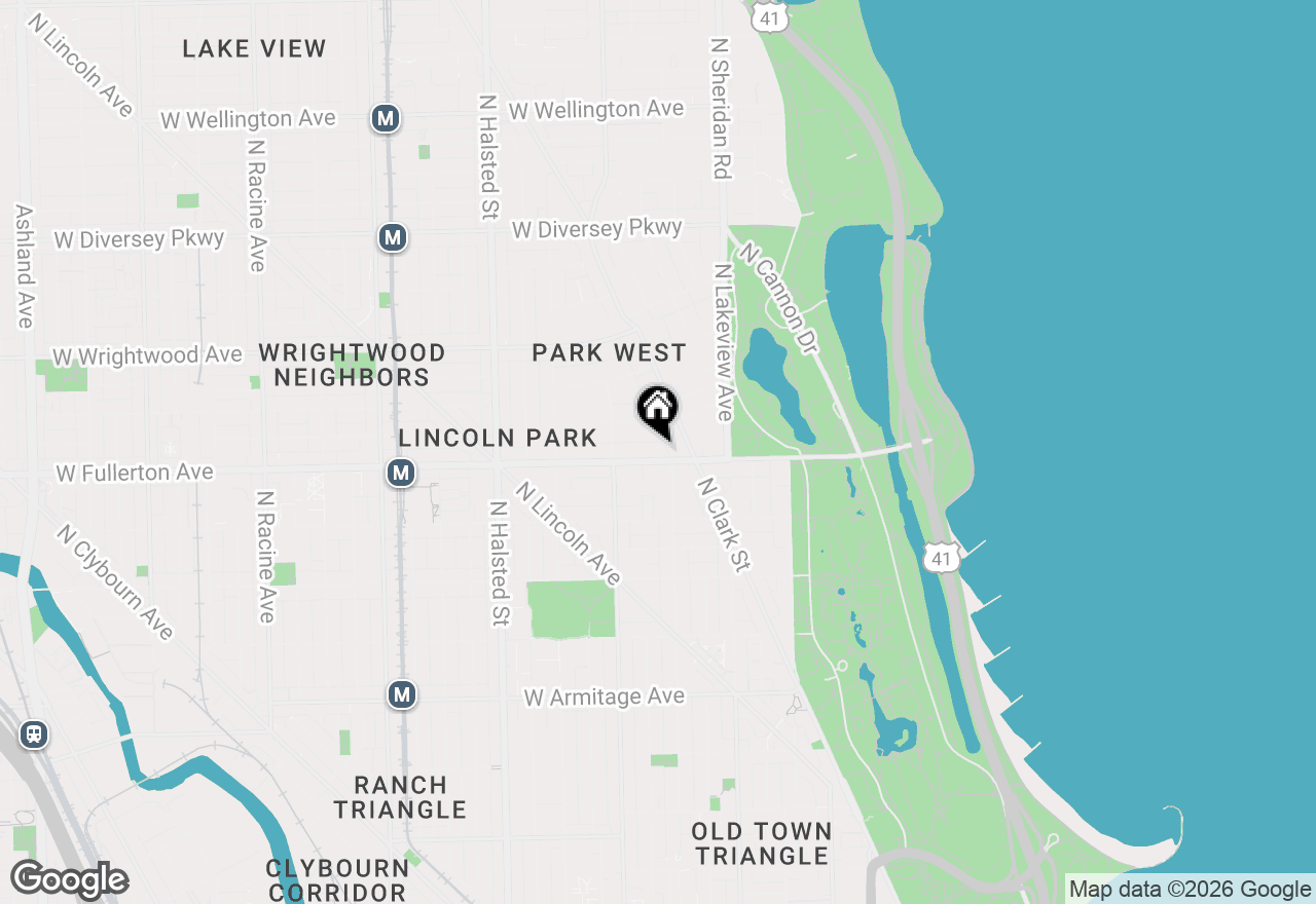 Map of (Address confidential), Chicago, Illinois 60614