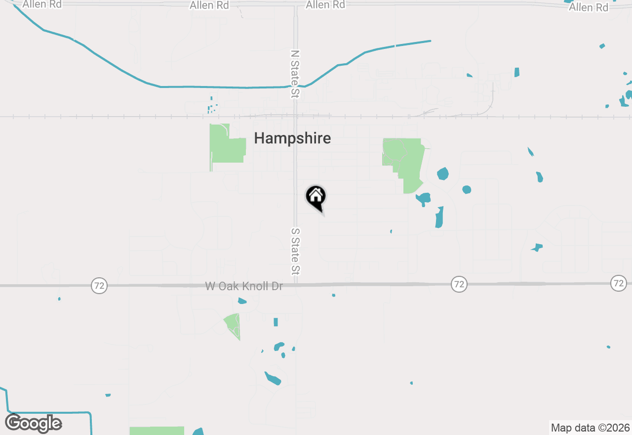 Map of 161 High Avenue, Hampshire, IL 60140