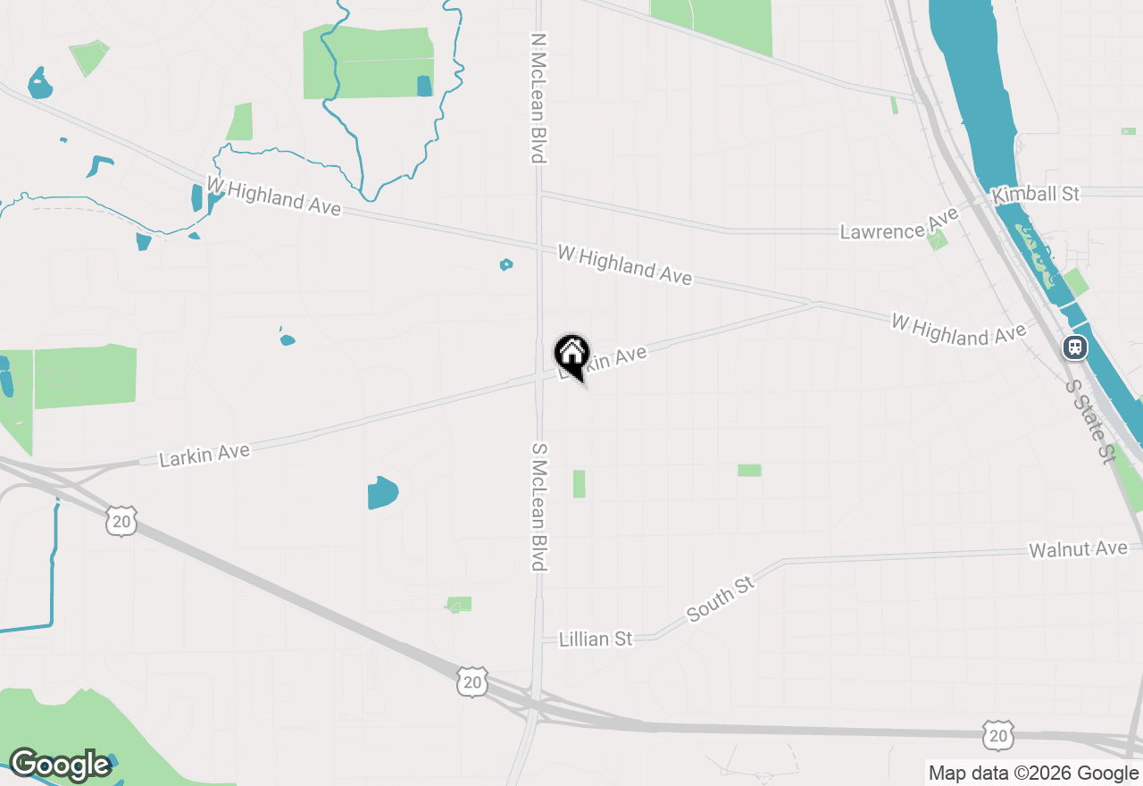 Map of 13 N Weston Avenue, Elgin, IL 60123