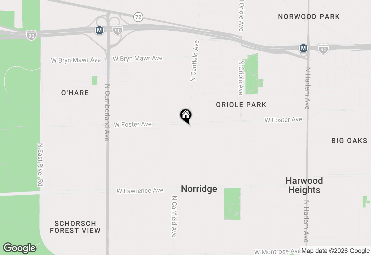 Map of 5190 N Moreland Avenue, Norridge, IL 60706